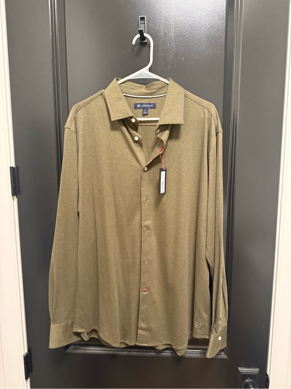 Daniel Cremieux Olive Green Long-Sleeve Button-Up Shirt